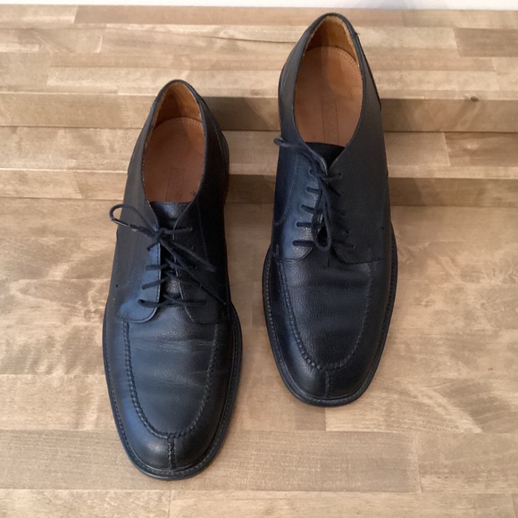 Lands’ End Men’s Black Leather Oxford Size 12M